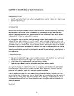 Microbiology Module 10: Bacterial Unknowns